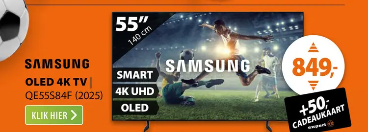 Aanbieding: Samsung OLED 4K 55S84F (2025)