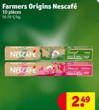 Offre: Farmers Origins Nescafé