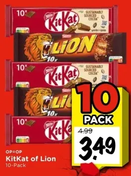 Aanbieding: KitKat of Lion