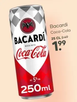 Aanbieding: Bacardi Coca-Cola