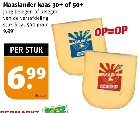 Aanbieding: Maaslander kaas 30+ of 50+