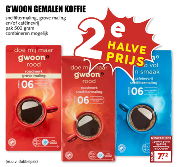 Aanbieding: G'WOON GEMALEN KOFFIE