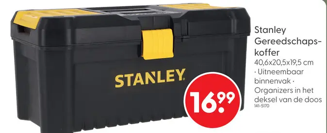 Aanbieding: Stanley gereedschapskoffer