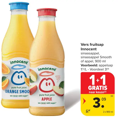 Aanbieding: Vers fruitsap