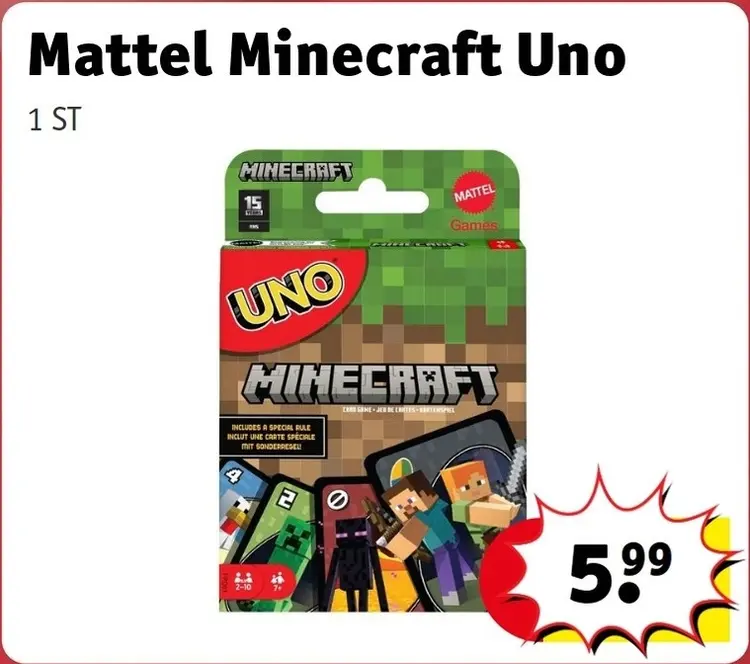 Promotie: Minecraft Uno