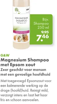 Aanbieding: Magnesium Shampoo met Epsom zout