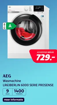 Aanbieding: AEG LR63BERLIN  6000 SERIE PROSENSE