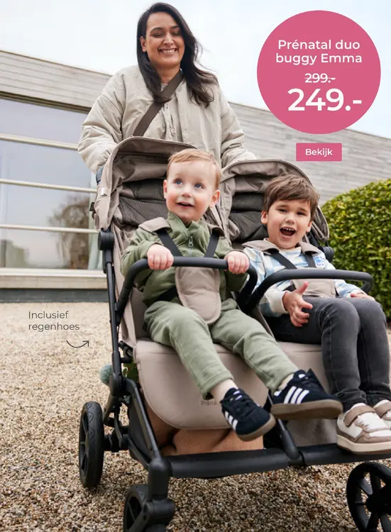 Aanbieding: Prénatal duo buggy Emma