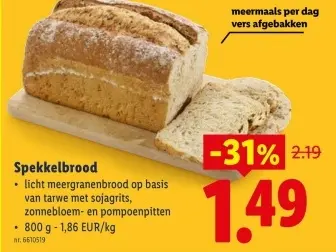 Promotie: Spekkelbrood