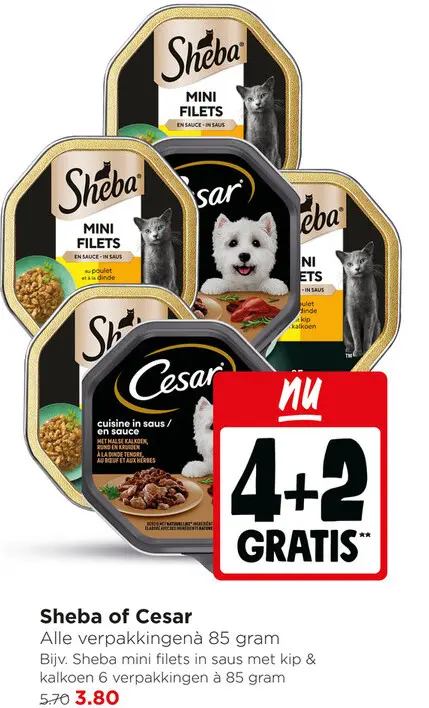 Aanbieding: Sheba of Cesar Alle verpakkingen