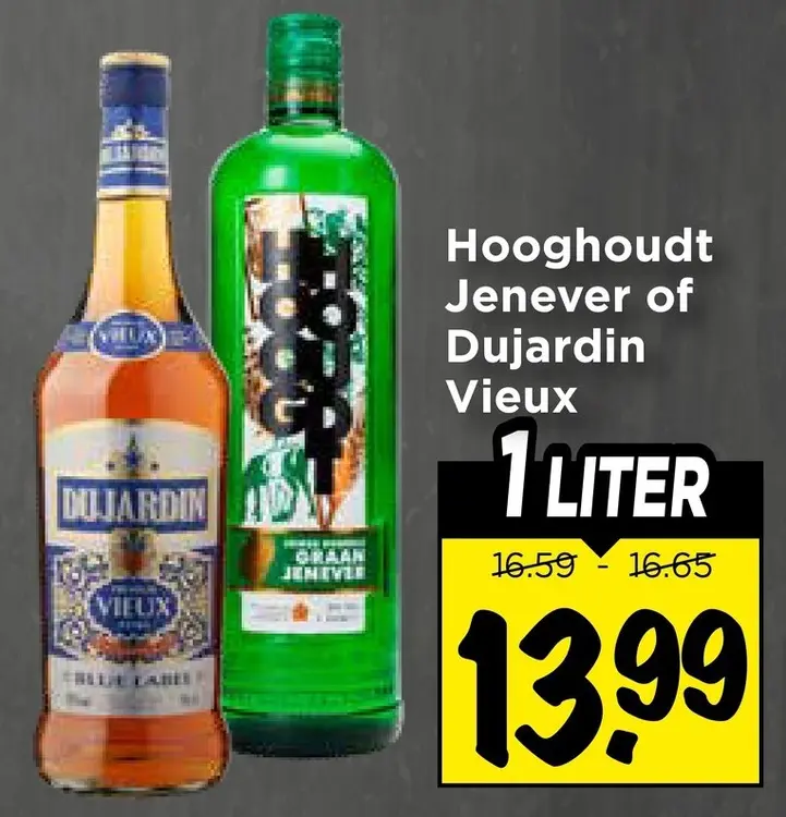 Aanbieding: Hooghoudt Jenever or Dujardin Vieux