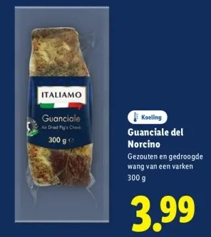 Aanbieding: Guanciale del Norcino
