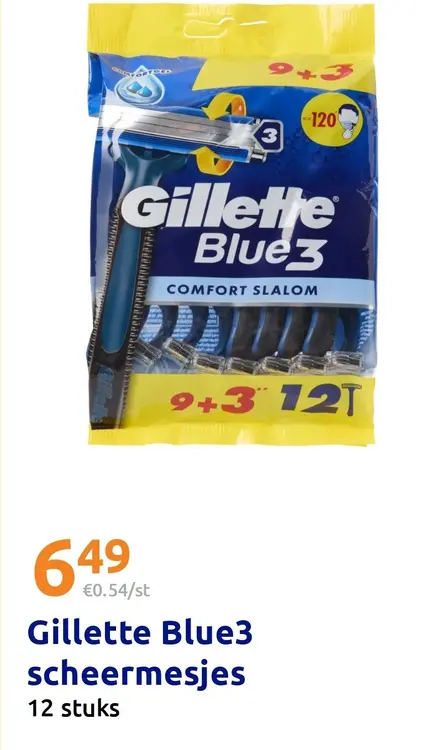 Promotie: Gillette Blue3 scheermesjes