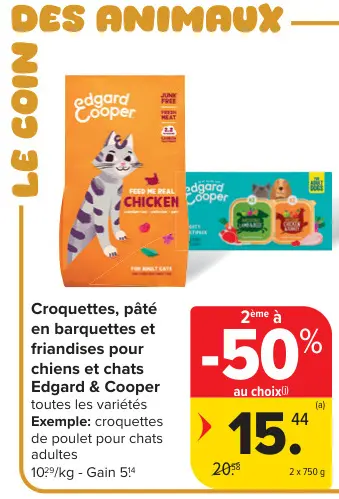 Offre: Croquettes, pâté en barquettes et friandises pour chiens et chats