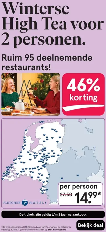 Aanbieding: Winterse High Tea voor 2 personen