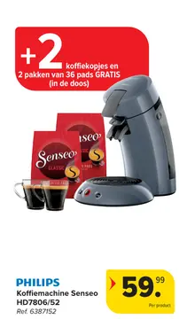 Aanbieding: Koffiemachine Senseo HD7806/52