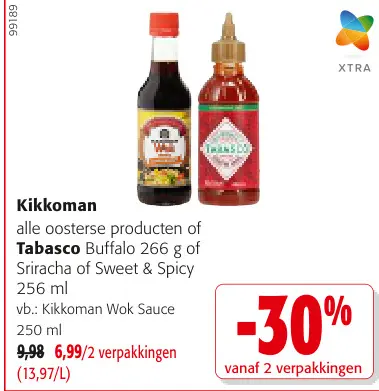 Promotie: alle oosterse producten of Buffalo of Sriracha of Sweet & Spicy