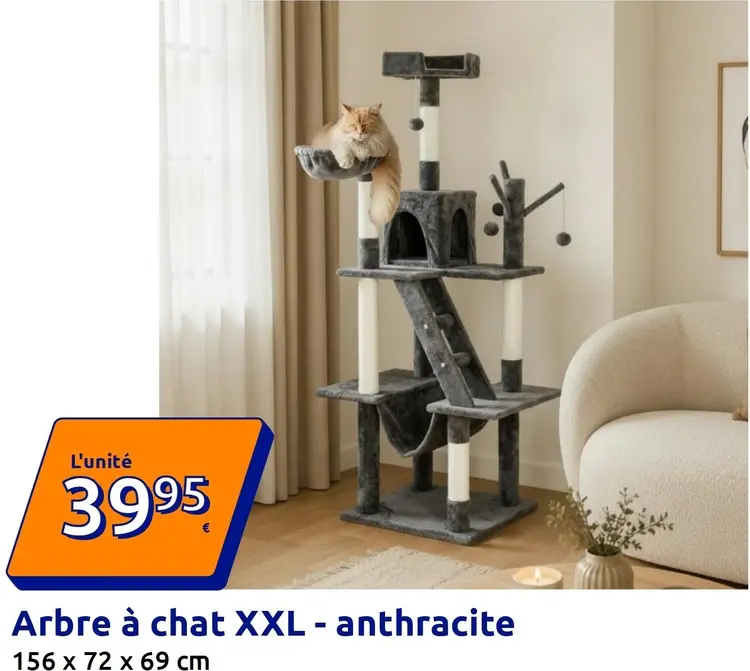 Offre: Arbre à chat XXL - anthracite