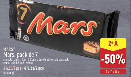 Offre: Mars, pack de 7