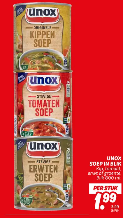 Aanbieding: Soep in blik