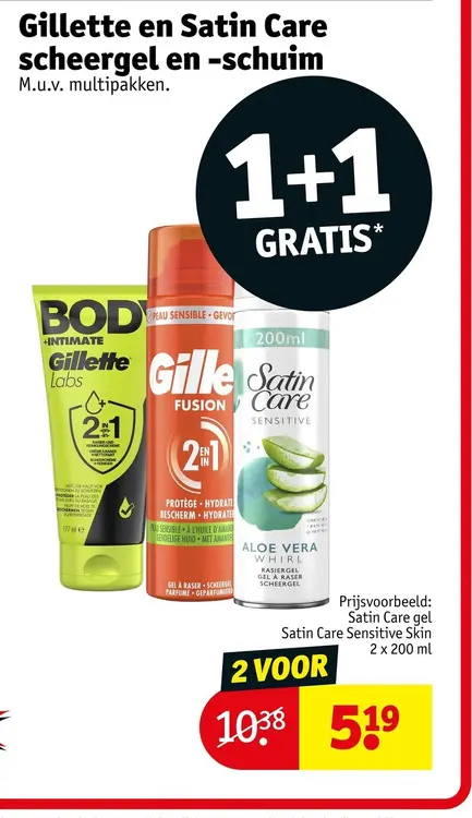 Aanbieding: Gillette en Satin Care scheergel en -schuim