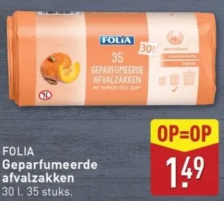 Aanbieding: Folia Geparfumeerde afvalzakken