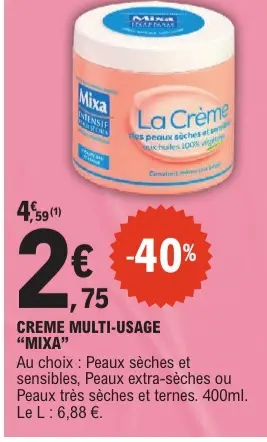 Promotie: Creme multi-usage