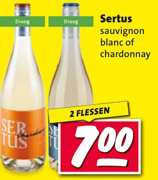 Aanbieding: Sertus sauvignon blanc of chardonnay