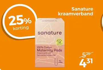 Aanbieding: Sanature kraamverband