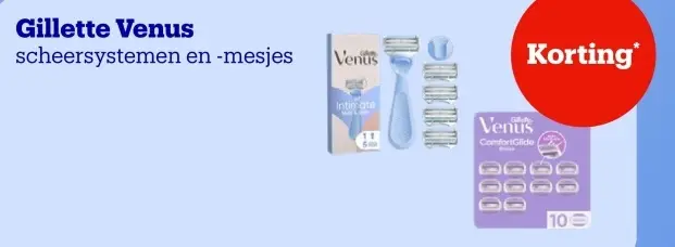 Promotie: Gillette Venus scheersystemen en -mesjes