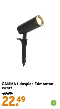 Aanbieding: GAMMA tuinspies Edmonton zwart