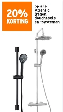 Aanbieding: Atlantic (regen) douchesets en -systemen