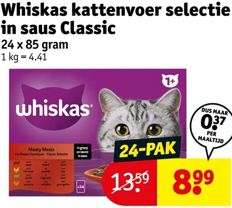 Promotie: Kattenvoer selectie in saus Classic