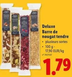 Offre: Barre de nougat tendre