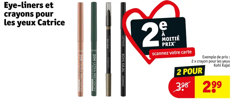 Offre: Eye-liners et crayons pour les yeux