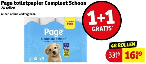 Aanbieding: Toiletpapier Compleet Schoon