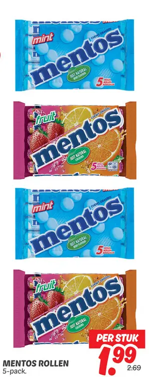 Mentos Rollen