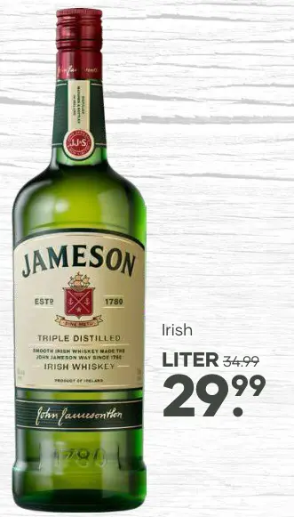 Aanbieding: Jameson Irish Whiskey