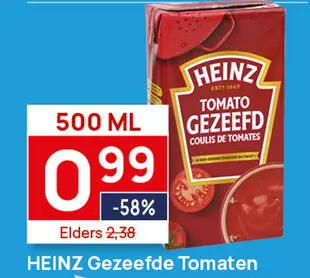 Aanbieding: Tomato Gezeefd