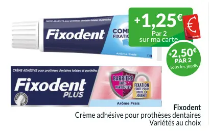 Offre: Crème adhésive pour prothèses dentaires