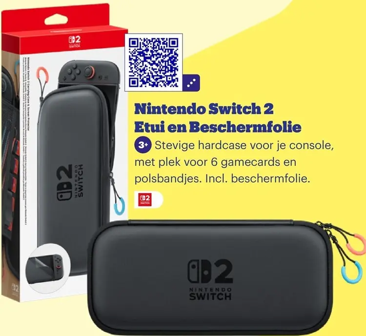 Aanbieding: Nintendo Switch 2 Etui en Beschermfolie