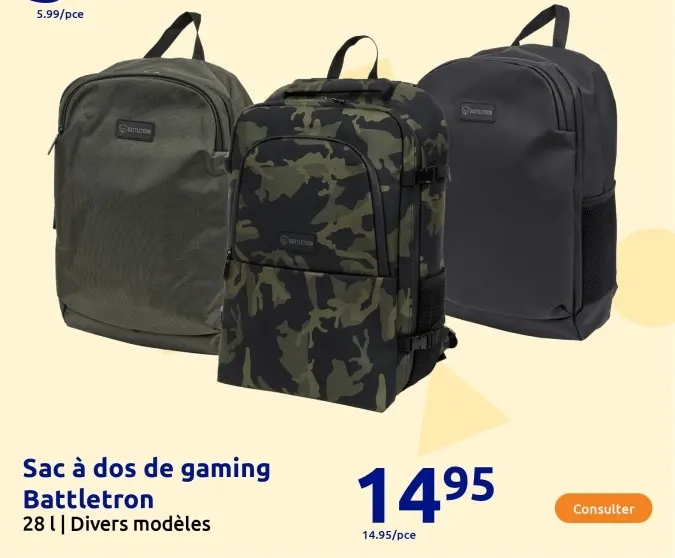 Offre: Sac à dos de gaming
