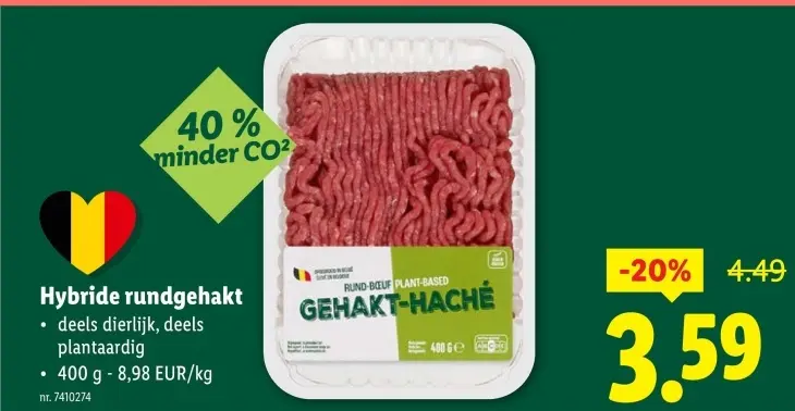 Promotie: Hybride rundgehakt