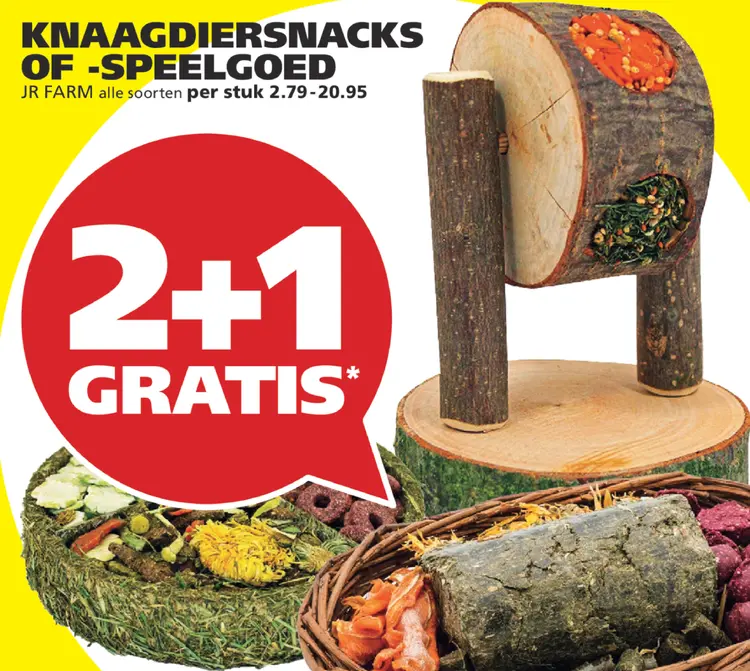 Aanbieding: JR FARM Knaagdiersnacks of -speelgoed