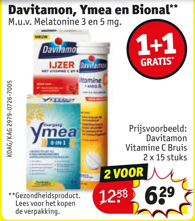 Aanbieding: Davitamon, Ymea en Bional