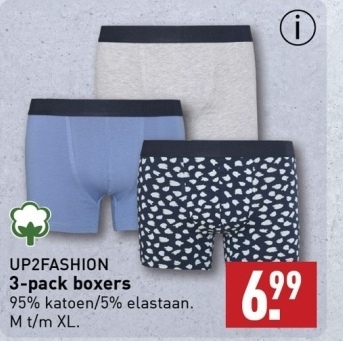 Aanbieding: UP2FASHION 3 - pack boxers