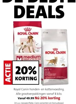 Aanbieding: Royal Canin honden- en kattenvoeding
