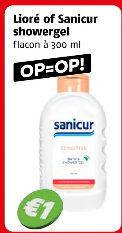Aanbieding: Lioré of Sanicur showergel