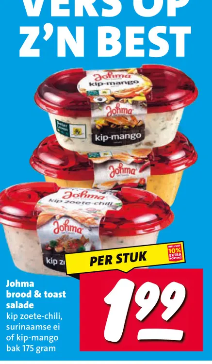 Aanbieding: Johma brood & toast salade