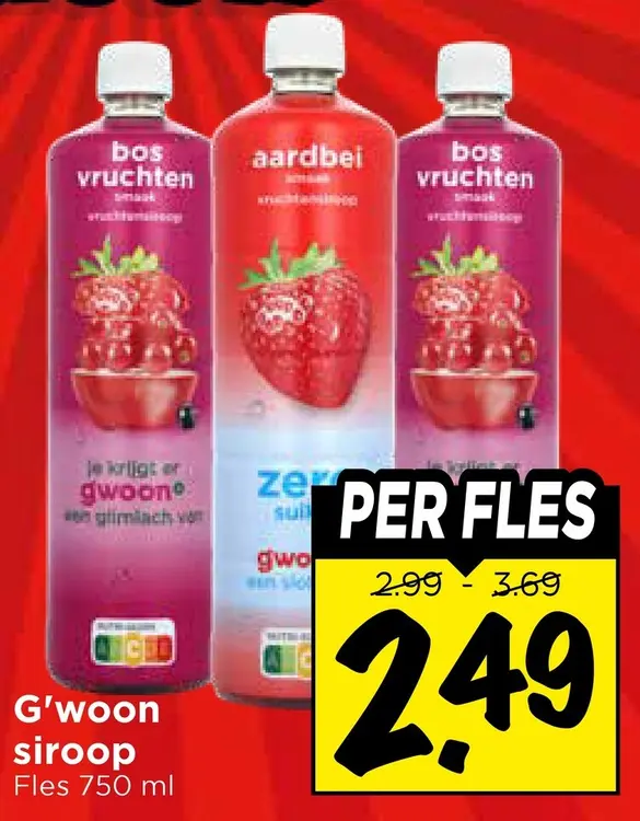 Aanbieding: siroop